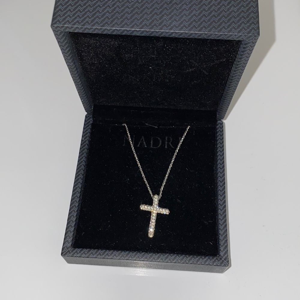 Nadri Cross Necklace with original box.